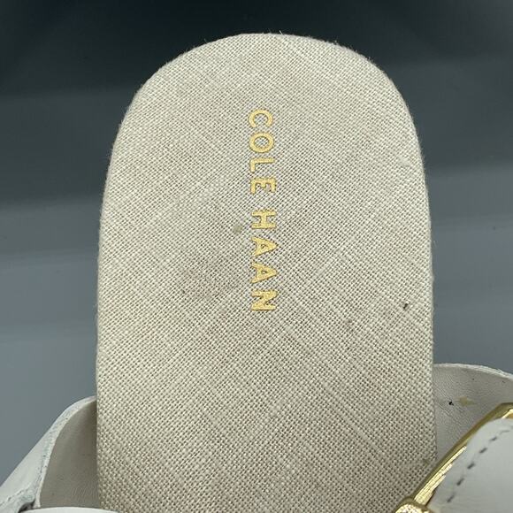NEW Cole Haan Women’s Crystal Wedge Sandals White Size 9B - Picture 6 of 10